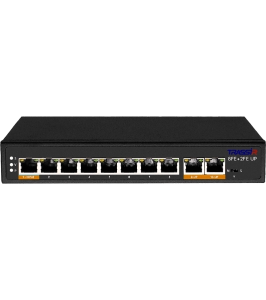 Коммутатор Trassir TR-NS1110-120-8POE неуправляемый
