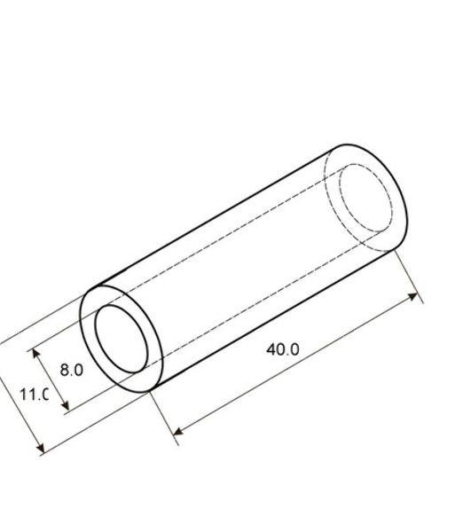 Гильза Rexant 07-5356-2 медная луженая ГМЛ 25-8 (25мм2 - диам. 8мм) ГОСТ 23469.3-79