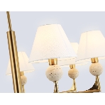 Люстра Ambrella light LH75162/7 BS/FR латунь/белый матовый E14*7 max 40W D890*580, фото4