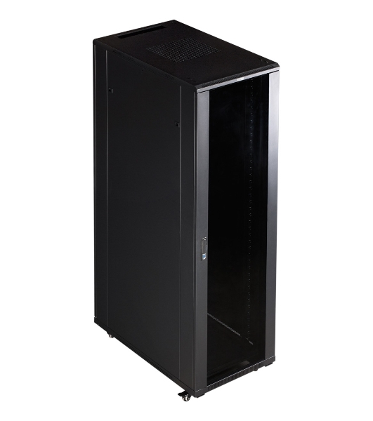 Шкаф TWT (TWT-CBB-27U-6x8-00) 19' Business. 27U 600x800. без дверей. с боковыми стенками. черный