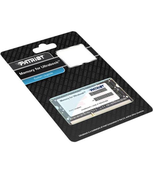 Оперативная память Patriot, DDR3L, 4GB (1x4 GB), 1600 MHz, CL11, SO-DIMM