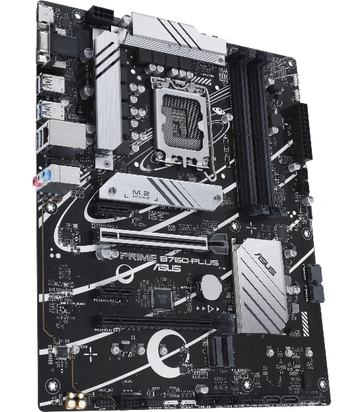 Материнская плата ASUS PRIME B760-PLUS, LGA 1700, Intel B760, 4xDDR5, 4xSATA, 3xM.2, 1xPCIe 4.0 x4, 1xPCIe 5.0 x16, 2xPCIe x1, 1xDP, 1xHDMI, 1xVGA, 2xUSB-A 3.2 Gen 2, 1xUSB-C 3.2 Gen 2x2, 1x 2.5Gb LAN, 3x3.5 мм, 7.1, ATX