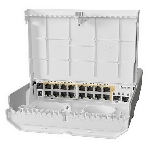 Коммутатор MikroTik Cloud Router Switch 318-16P-2S+OUT with 800MHz CPU, 256MB RAM, 16x Gigabit LAN with PoE-out, 2xSFP+ cages, RouterOS L5 or SwitchOS (dual boot), outdoor enclosure, mounting kit (power supply N, фото5