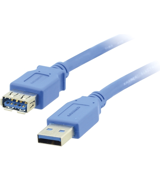 Кабель Kramer Electronics C-USB3/AAE-3 USB-A 3.0 вилка-розетка, 0,9 м