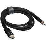 Кабель Aukey Nylon Braided 100w LCD 1m черный, фото3