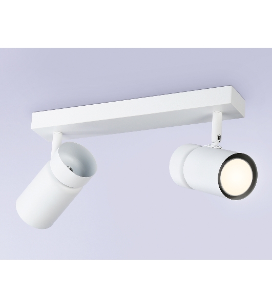 Накладной поворотный спот Ambrella light TA13177/2 WH белый GU10/2 max 12W 295*60*130