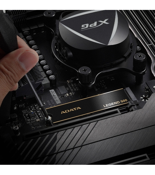 Накопитель SSD ADATA LEGEND 900, 512Gb, PCIe 4.0 x4, M.2 2280, NVMe, R/W 6200/2300, с радиатором