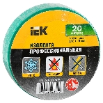 Изолента IEK UIZ-20-10-K06 0,18х19 мм зеленая 20 метров, фото4