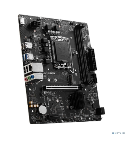 Материнская плата MSI PRO H610M-S DDR4, LGA 1700, Intel H610, 2xDDR4, 2xSATA, 1xM.2, 1xPCIe 4.0 x16, 1xPCIe 3.0 x1, 1xHDMI, 1x1Gb LAN, 4xUSB 2.0, 2xUSB 3.2 Gen 1, 3x3.5 мм, 7.1, Micro-ATX