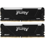 Оперативная память Kingston Fury Beast, DDR4, 16GB (1x16GB), 3200MHz, CL16, DIMM, с радиатором, черный, фото14