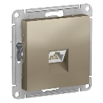 Механизм розетки компьютерной AtlasDesign RJ45 шампань SchE ATN000583, фото2