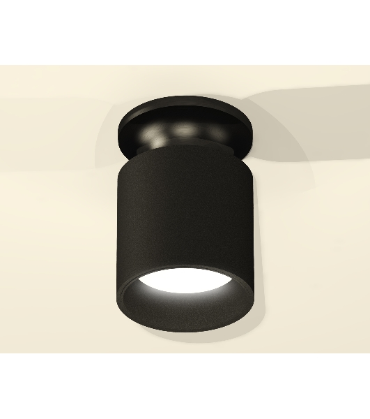 Светильник Ambrella Light XS6302101 SBK/PBK черный песок/черный полированный MR16 GU5.3 (N6902, C6302, N6111)
