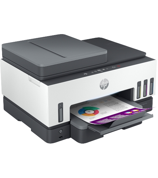 МФУ струйное HP Smart Tank 790 (4WF66A), A4, цветной, печ. до 15 стр/мин. (ч/б) до 9 стр/мин. (цвет), 1200 x 1200 dpi (ч/б печать, скан.) 1200 x 4800 dpi (цвет), USB, Wi-Fi, BlueTooth, Air Print, Mopria