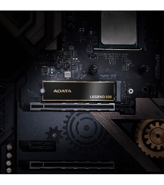 Накопитель SSD ADATA LEGEND 900, 512Gb, PCIe 4.0 x4, M.2 2280, NVMe, R/W 6200/2300, с радиатором