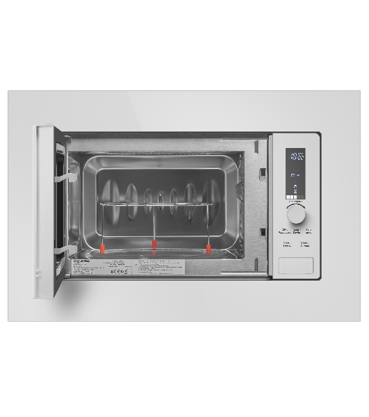 Микроволновая печь встраиваемая Maunfeld JBMO820GW01 белый, 20 л, 1080 Вт, переключатели - сенсор/поворотный механизм