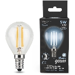 Лампа светодиодная филаментная Gauss Filament 5Вт цок.: E14 свеча 220B св. свеч. бел.нейт. (упак.: 10 шт), фото6