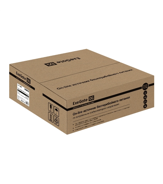 Источник бесперебойного питания On-line ExeGate PowerExpert ULS-3000.LCD.AVR.1SH.2C13.USB.RS232.SNMP.2U 3000VA/3000W, On-Line, PF=1, LCD, 1*Schuko+2*C13, RS232, USB, SNMP-slot, Rackmount 2U/Tower, металлический корпус, черный