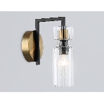 Настенный светильник Ambrella light LH56119 BK/BS/CL черный/латунь/прозрачный E14 max 40W 150*100*210, фото7