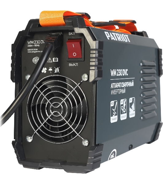 Сварочный аппарат Patriot WM230DVC инвертор ММА 10.7кВт (кейс в комплекте)