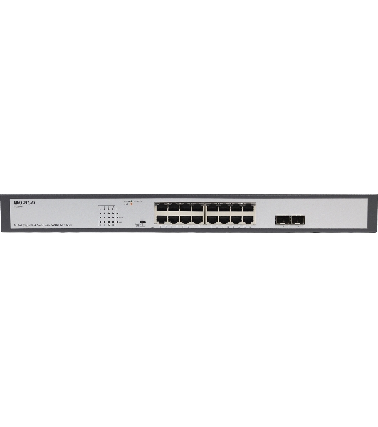 Коммутатор Unmanaged Switch 16x1000Base-T PoE, 2x1000Base-X SFP, PoE Budget 200W, Long-range PoE up to 250m, 19' w/brackets