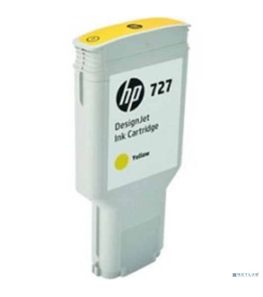 Картридж струйный HP 727 с желтыми чернилами для принтеров Designjet, 300 мл