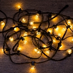 Гирлянда Neon-night LED Galaxy Bulb String 10м, черный каучук, 30 лампx6 LED теплый белый, влагостойкая IP65, фото18