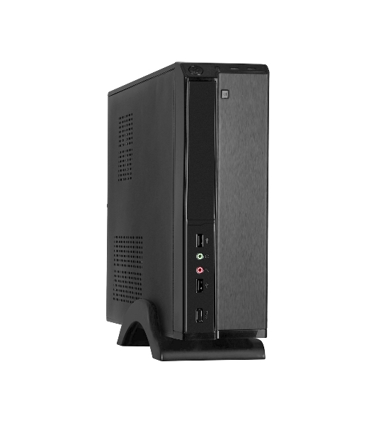 Компьютерный корпус MiniITX ExeGate MI-207 Black, miniITX/mATX, (без БП), 2хUSB, Audio