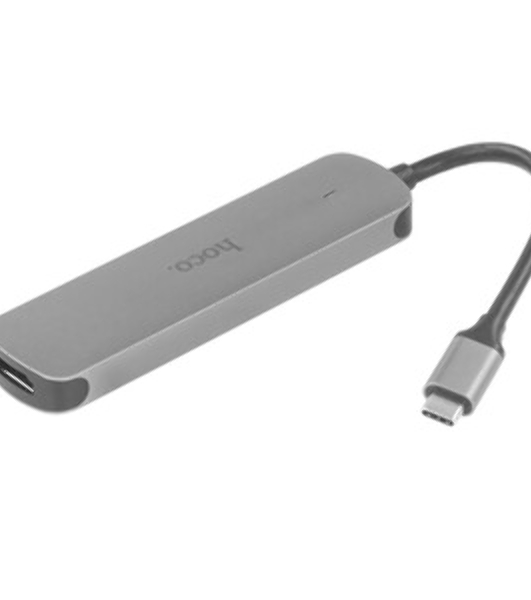 Док-станция Hoco HB28, USB Type-C, USB 3.0/PD100W/SD/TF/USB 2.0/HDMI, USB Type-C