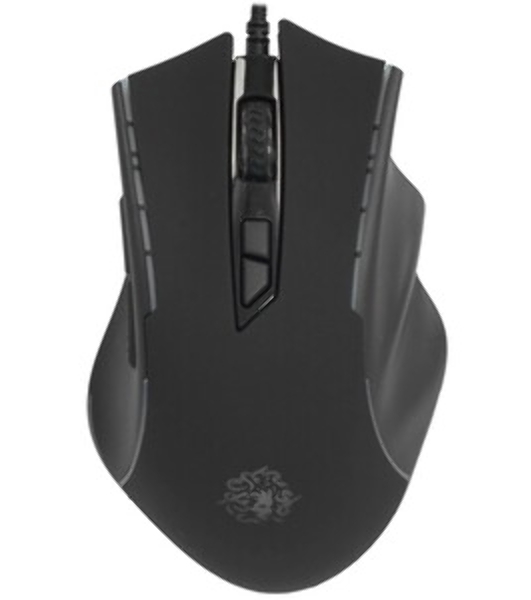Мышь проводная Qumo Medusa M81 черный, 3200 dpi, USB, кнопки - 7