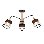 Светильник Ambrella light TR4740/3 BK/LW черный/светлое дерево E27/3 max 40W D760*350, фото7