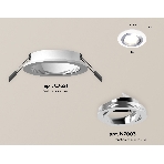 Комплект встраиваемого поворотного светильника Ambrella light XC7621082 SWH/PSL белый песок/серебро полированное MR16 GU5.3 (C7621, N7003), фото 1