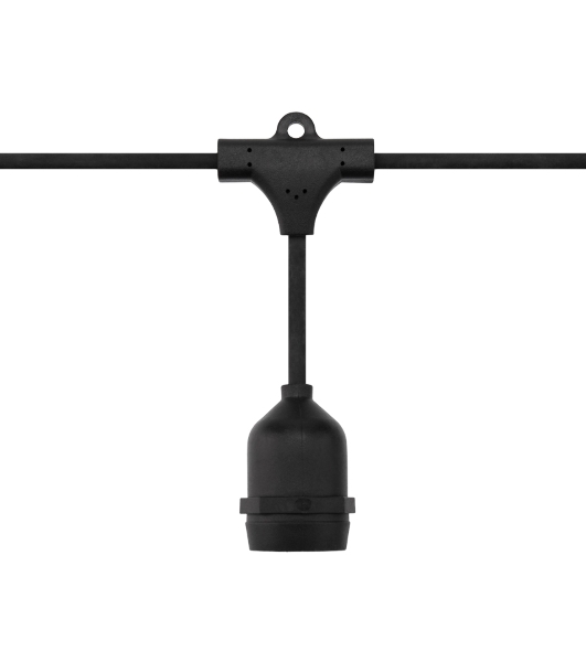 Шина в виде ленты Neon-night Belt-Light 2 жилы, шаг 40 см подвесные патроны E27 влагостойкая IP65