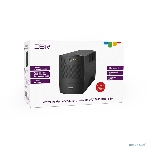 Источник бесперебойного питания CBR UPS-TWP-101EJ-650 / 650ВА / 390Вт, Schuko CEE 7 x2 outlets, USB Type-B, RJ11/45, фото5