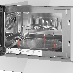 Микроволновая печь встраиваемая Maunfeld JBMO820GW01 белый, 20 л, 1080 Вт, переключатели - сенсор/поворотный механизм, фото10