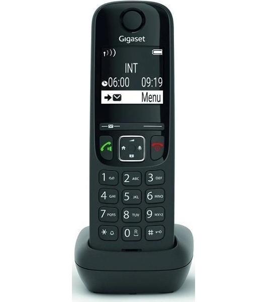 Дополнительная трубка Dect Gigaset AS690HX черный для AS690