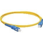 Патч-корд LANMASTER LAN-SC-SC/SU-2.0 1x9/125 OS2 SC-SC 2м LSZH желтый, фото 1