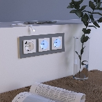 Розетка с заземлением, шторками и USB тип A+C (белый), фото4