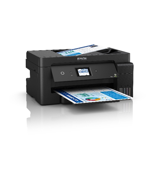 МФУ струйное Epson L14150, (C11CH96404/C11CH96505/C11CH96403/C11CH96502/C11CH96507), A3, цветной, печ. 38 стр/мин (ч/б) 24 стр/мин (цв.), 1200 x 4800 dpi (печать) 1200x2400dpi (скан.), USB, RJ-45, Wi-Fi