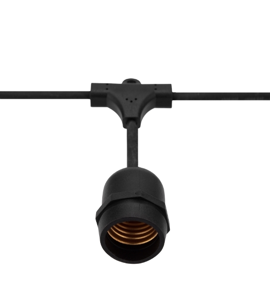 Шина в виде ленты Neon-night Belt-Light 2 жилы, шаг 40 см подвесные патроны E27 влагостойкая IP65
