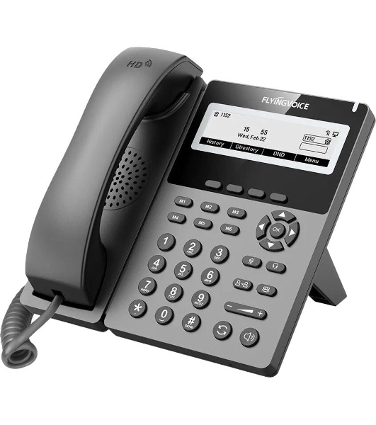 Телефон IP Flyingvoice P22P серый (упак.:1шт)