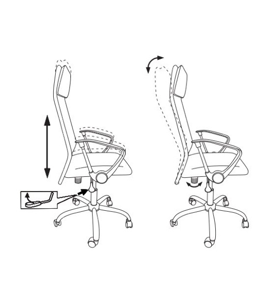 Кресло Бюрократ KB-6N/SL/B/TW-11 TW-01 TW-11 черный, сетка