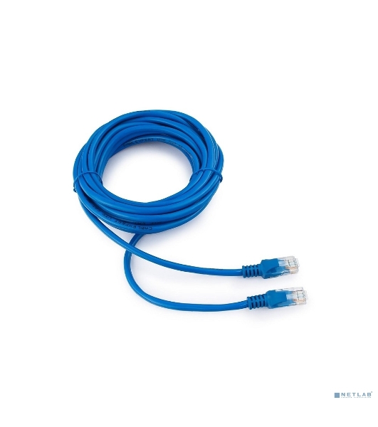 Патч-корд UTP Cablexpert cat.5e, 5м, литой, многожильный, синий