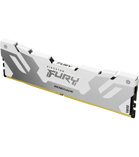 Оперативная память Kingston Fury Renegade, DDR5, 32Gb (1x32Gb), 6400MHz, CL32, DIMM, радиатор, белый