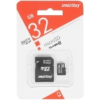 Флеш карта Micro SDHC 32Gb Smartbuy Class 10, адаптер в комплектеLE, фото5