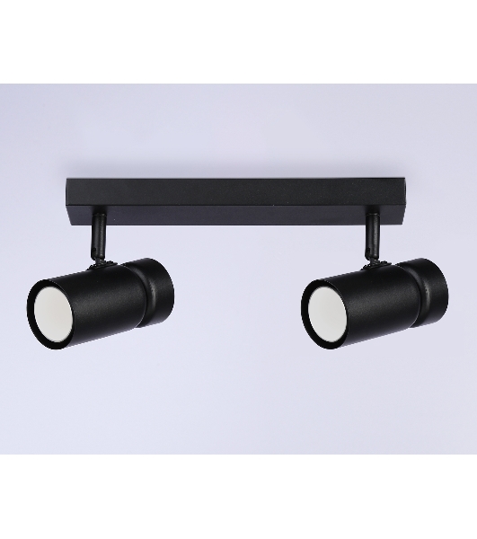 Накладной поворотный спот Ambrella light TA13178/2 BK черный GU10/2 max 12W 295*60*130