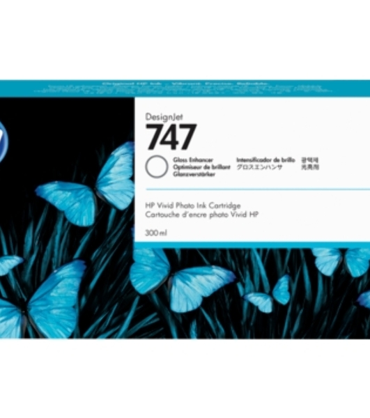 Картридж струйный HP 747 усилитель глянца, для HP DesignJet Z9+ 300-ml