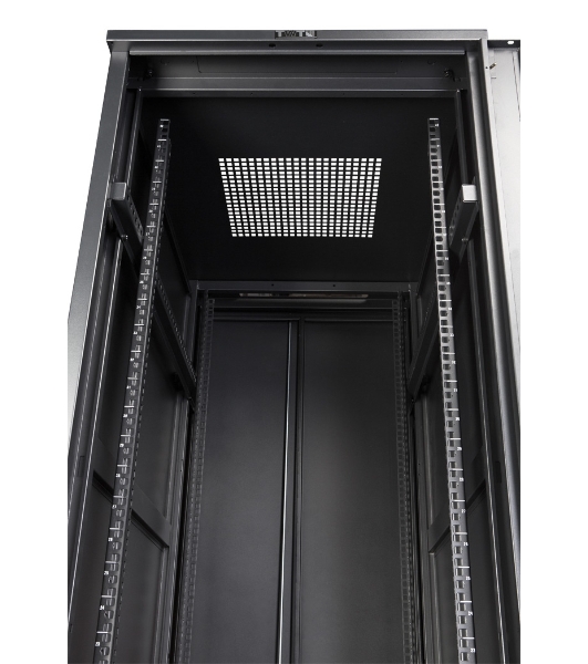 Шкаф TWT (TWT-CBB-27U-6x8-00) 19' Business. 27U 600x800. без дверей. с боковыми стенками. черный