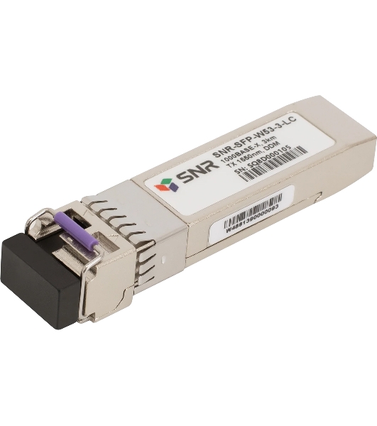 Модуль SFP WDM, дальность до 3км LC (6dB), 1550нм
