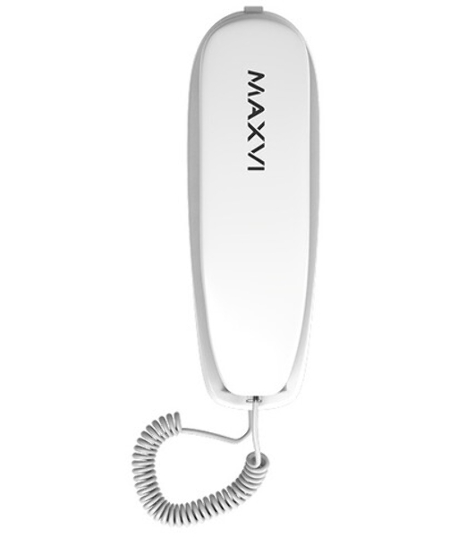 Телефон проводной Maxvi CS-01 белый