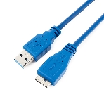 Кабель USB 3.0 для соед. 1.8м А-microB (5 pin) PRO позол.конт., пакет, фото2